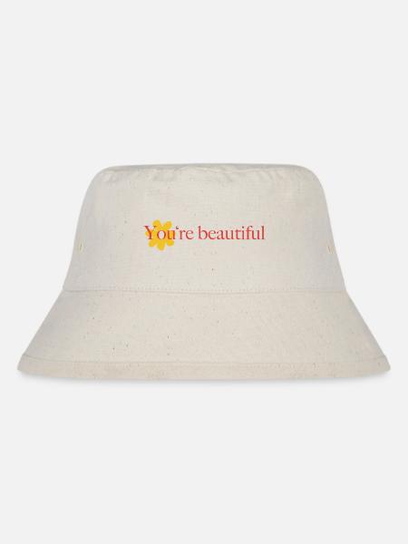 You're beautiful - Stanley/Stella recycelter Bucket Hat - Naturweiß