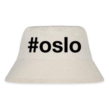 OSLO Hashtag - Norwegen - Norway - Norge - Stanley/Stella recycelter Bucket Hat - Naturweiß - Vorne