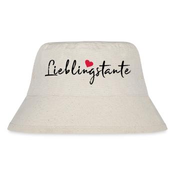 Lieblingstante Beste Tante Geschenk Neffe Nichte - Stanley/Stella recycelter Bucket Hat - Naturweiß - Vorne