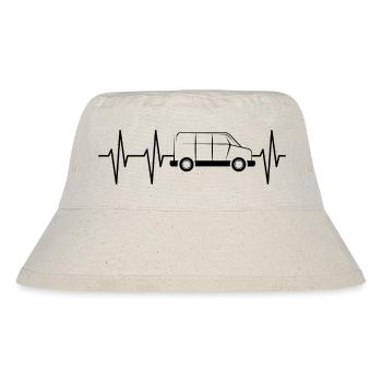 Bus Herzschlag Symbol Puls Van Suv Illustration - Stanley/Stella recycelter Bucket Hat - Naturweiß - Vorne