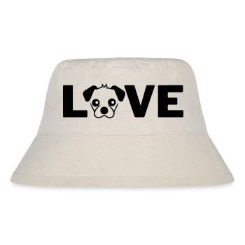 Hundeliebe - Stanley/Stella recycelter Bucket Hat - Naturweiß - Vorne
