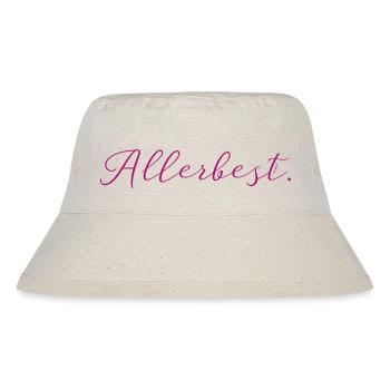 Wittbek-Kollektion: „Allerbest“ pink - Stanley/Stella recycelter Bucket Hat - Naturweiß - Vorne