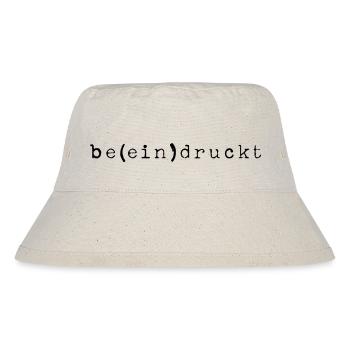 IMPRESSES PUN BLACK - Stanley/Stella Recycled Bucket Hat - natural - Front