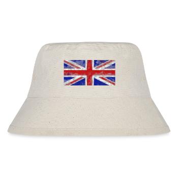 Union Jack English Flag Great Britain - Stanley/Stella Recycled Bucket Hat - natural - Front