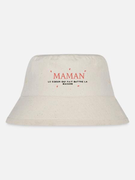MAMAN LE COEUR QUI FAIT BATTRE LA MAISON - Bob recyclé Stanley/Stella - blanc naturel