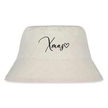 Xmas Christmas Font - Stanley/Stella Recycled Bucket Hat - natural - Front