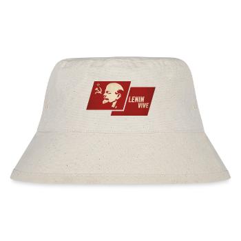Lenin lebt Flagge - Stanley/Stella recycelter Bucket Hat - Naturweiß - Vorne