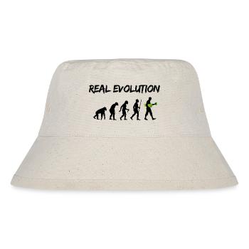 Real Evolution - Stanley/Stella recycelter Bucket Hat - Naturweiß - Vorne