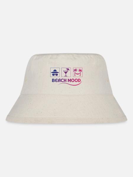 Beach Mood - Sommer - Stanley/Stella recycelter Bucket Hat - Naturweiß