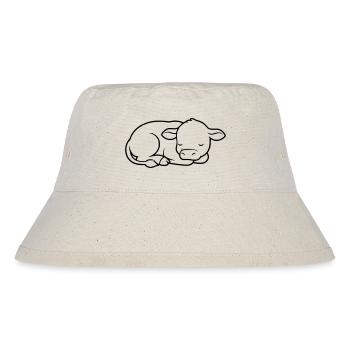 Sleeping Calf Cow Baby Cute - Stanley/Stella Recycled Bucket Hat - natural - Front