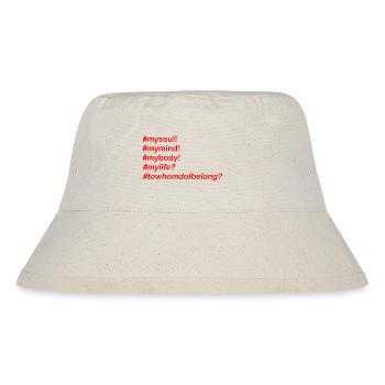 Seelen-Hashtag Kollektion - Stanley/Stella recycelter Bucket Hat - Naturweiß - Vorne