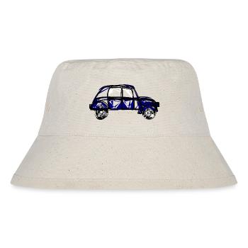 AUTO. SAMMELT EUCH. VATERTAG. - Stanley/Stella recycelter Bucket Hat - Naturweiß - Vorne