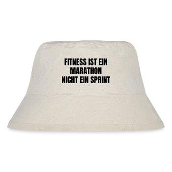 Fitness Marathon - Stanley/Stella recycelter Bucket Hat - Naturweiß - Vorne