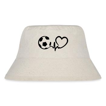 Battement de cœur du football - Bob recyclé Stanley/Stella - blanc naturel - Devant