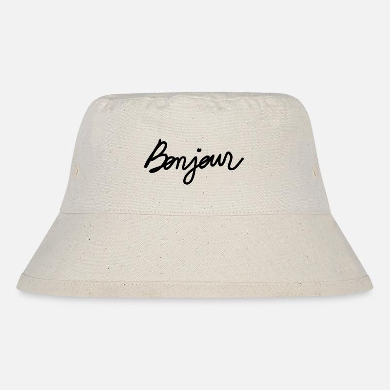 Hello - Stanley/Stella Recycled Bucket Hat - natural
