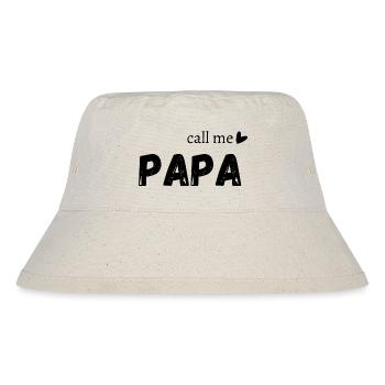 Nenn mich Papa - Stanley/Stella recycelter Bucket Hat - Naturweiß - Vorne