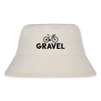 Gravel Bike Fahrrad Radfahrer Radfahrerin - Stanley/Stella recycelter Bucket Hat - Naturweiß - Vorne