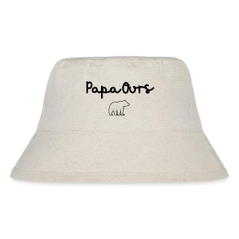 papa ours - papa ours cadeau papa - Bob recyclé Stanley/Stella - blanc naturel - Devant