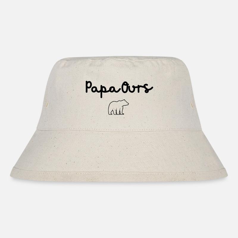 papa ours - papa ours cadeau papa - Bob recyclé Stanley/Stella - blanc naturel