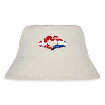 Denmark Holland Heart Shape with Hands Used - Stanley/Stella Recycled Bucket Hat - natural - Front