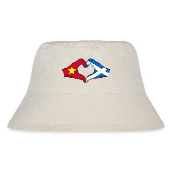 Vietnam Ecosse drapeau mains forme de coeur - Bob recyclé Stanley/Stella - blanc naturel - Devant