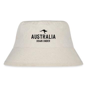 Australia - Down Under - Australia - Kangaroo - Stanley/Stella Recycled Bucket Hat - natural - Front