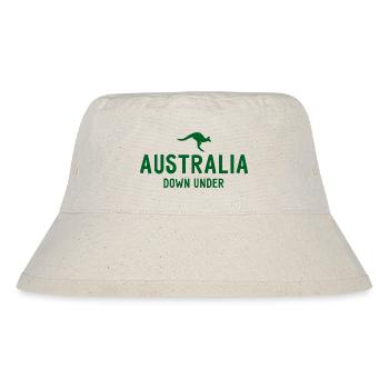 Australia - Down Under - Australia - Kangaroo - Stanley/Stella Recycled Bucket Hat - natural - Front
