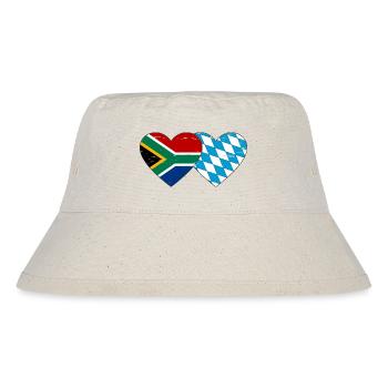 Afrique du Sud Drapeau de Bavière coeur utilisé - Bob recyclé Stanley/Stella - blanc naturel - Devant