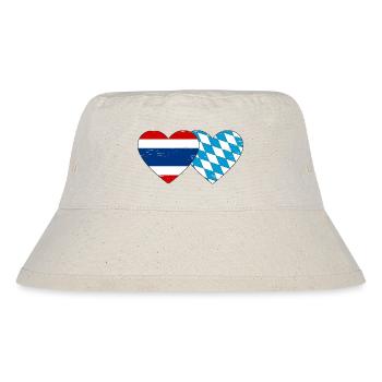 Thaïlande Bavière Drapeau Coeur utilisé - Bob recyclé Stanley/Stella - blanc naturel - Devant