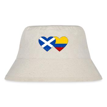 Ecosse Colombie Drapeau Coeur Utilisé - Bob recyclé Stanley/Stella - blanc naturel - Devant