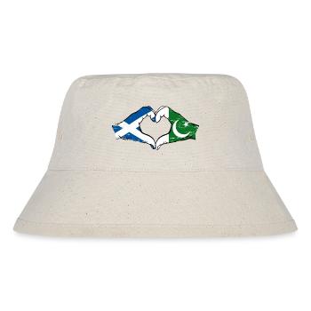 Ecosse Pakistan Mains Coeur Forme Utilisé - Bob recyclé Stanley/Stella - blanc naturel - Devant