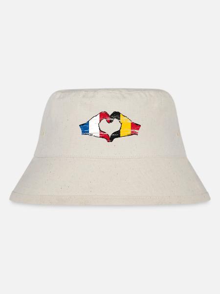 France Belgique mains forme coeur utilisé - Bob recyclé Stanley/Stella - blanc naturel