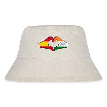 Espagne Inde mains en forme de cœur - Bob recyclé Stanley/Stella - blanc naturel - Devant
