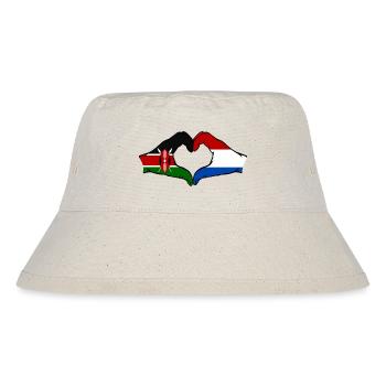 Kenya Holland Hands Heart Shape - Stanley/Stella Recycled Bucket Hat - natural - Front