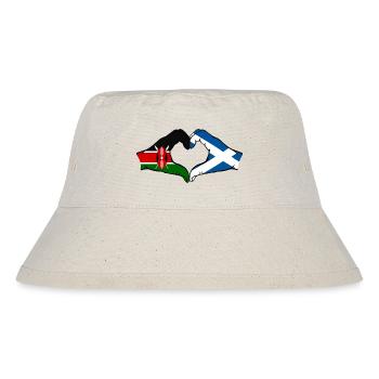 Kenya Ecosse mains en forme de coeur - Bob recyclé Stanley/Stella - blanc naturel - Devant