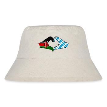 Kenya Bavaria Hands Heart Shape - Stanley/Stella Recycled Bucket Hat - natural - Front