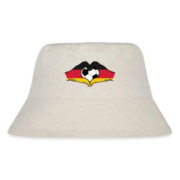 Drapeau de football de l'Allemagne mains en forme de coeur - Bob recyclé Stanley/Stella - blanc naturel - Devant