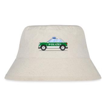 Voiture de police en vert et argent - Bob recyclé Stanley/Stella - blanc naturel - Devant