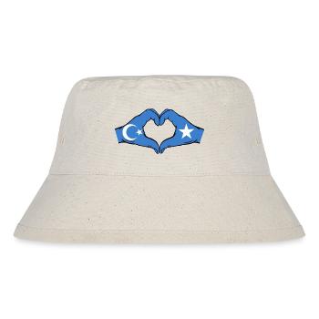 Uyghurs Somalia Flag Hands Heart Shape - Stanley/Stella Recycled Bucket Hat - natural - Front