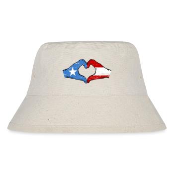 Somalie Autriche Drapeau Mains Coeur Forme Utilisé - Bob recyclé Stanley/Stella - blanc naturel - Devant