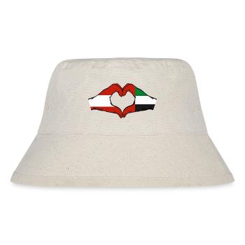 Austria United Arab Emirates Flag - Stanley/Stella Recycled Bucket Hat - natural - Front