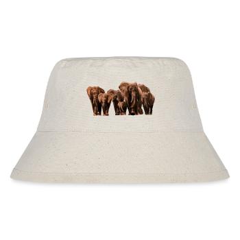 Desert Elephant Coloring - Stanley/Stella Recycled Bucket Hat - natural - Front