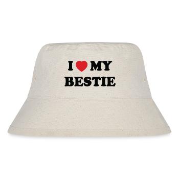 I love my best friend - Stanley/Stella Recycled Bucket Hat - natural - Front