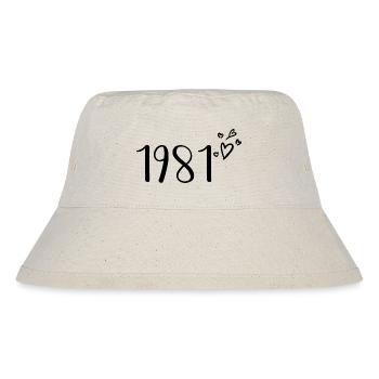 1981 - Stanley/Stella recycelter Bucket Hat - Naturweiß - Vorne