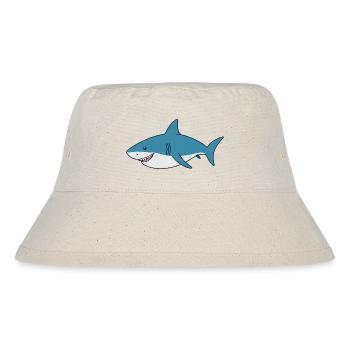 Cartoon shark with big smile - Stanley/Stella Recycled Bucket Hat - natural - Front