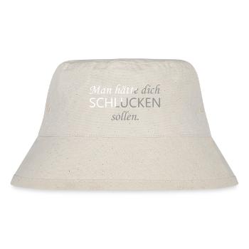 man hätte dich schlucken sollen - Stanley/Stella recycelter Bucket Hat - Naturweiß - Vorne