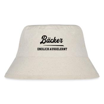 Bäcker Ausbildung Bestanden Azubi Bäckerei - Stanley/Stella recycelter Bucket Hat - Naturweiß - Vorne