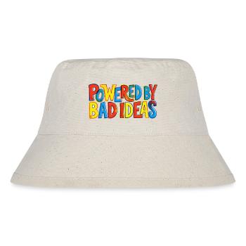 Powered-by-bad-ideas - Stanley/Stella recycelter Bucket Hat - Naturweiß - Vorne
