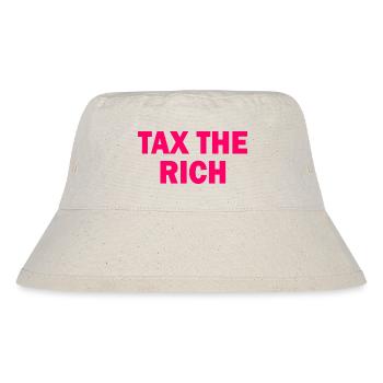 Tax the rich - Stanley/Stella Recycled Bucket Hat - natural - Front