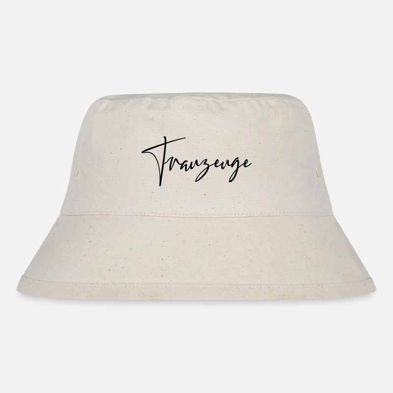 Trauzeuge - Stanley/Stella recycelter Bucket Hat - Naturweiß